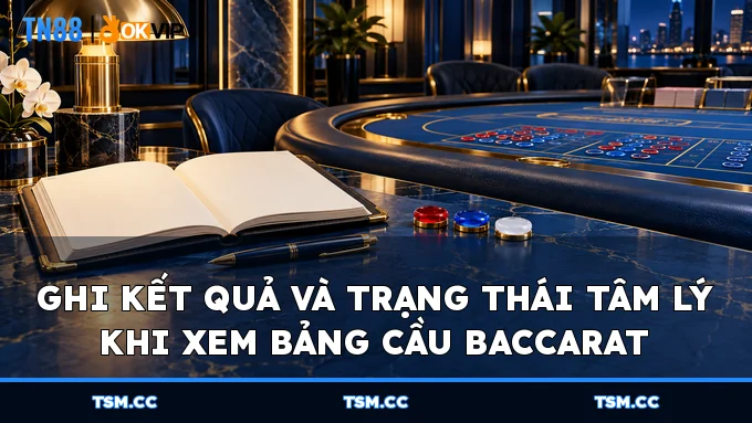 Ghi kết quả và trạng thái tâm lý khi xem bảng cầu Baccarat