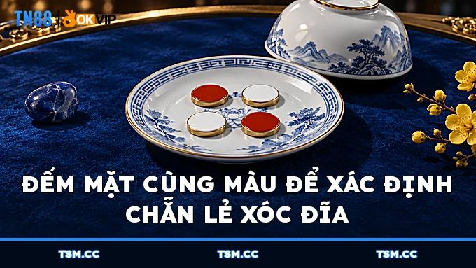 Đếm mặt cùng màu để xác định chẵn lẻ Xóc Đĩa