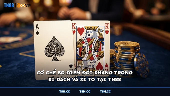 Cơ chế so điểm đối kháng trong Xì Dách và Xì Tố tại TN88