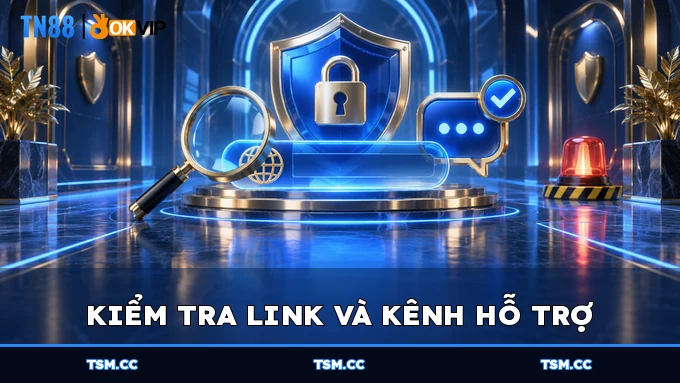 Kiểm tra link và kênh hỗ trợ
