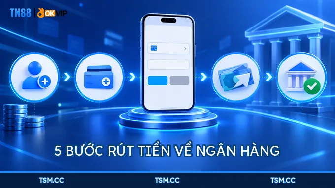 5 BƯỚC RÚT TIỀN VỀ NGÂN HÀNG