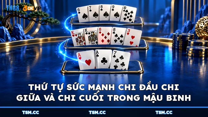Thứ tự sức mạnh chi đầu chi giữa và chi cuối trong Mậu Binh