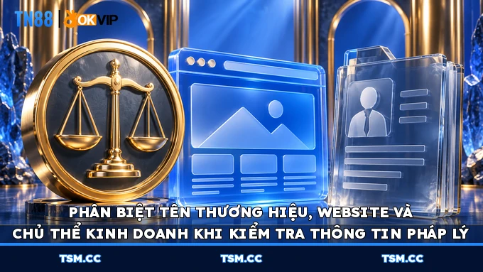 Phân biệt tên thương hiệu, website và chủ thể kinh doanh khi kiểm tra thông tin pháp lý