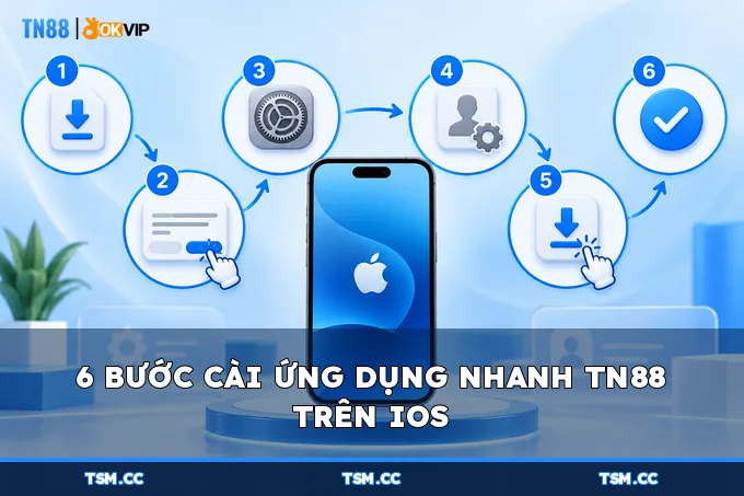 6 BƯỚC CÀI ỨNG DỤNG NHANH TN88 TRÊN IOS