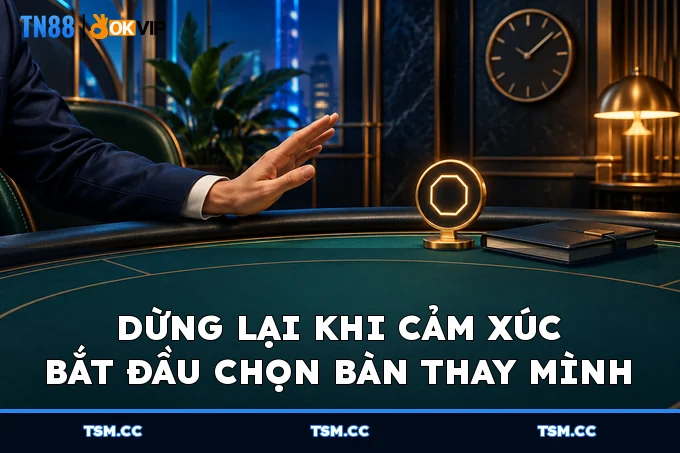 Dừng lại khi cảm xúc bắt đầu chọn bàn thay mình