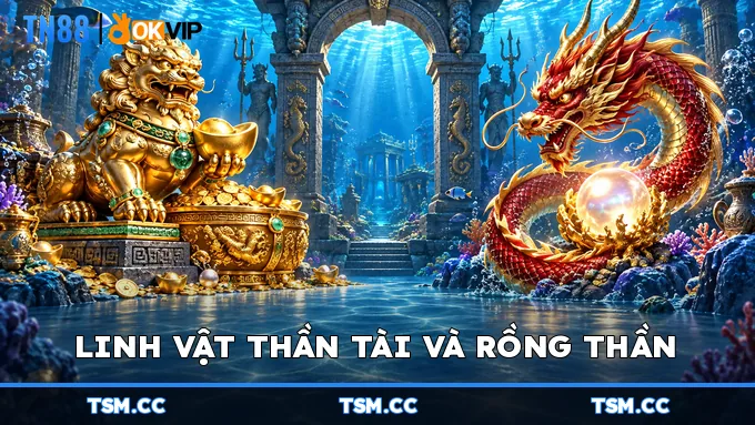 Linh vật Thần Tài và Rồng Thần