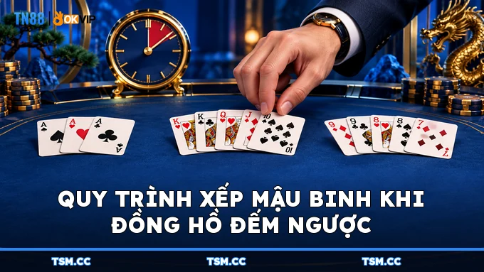 Quy trình xếp Mậu Binh khi đồng hồ đếm ngược