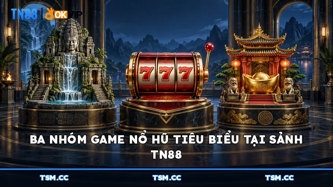 Ba nhóm game nổ hũ tiêu biểu tại sảnh TN88