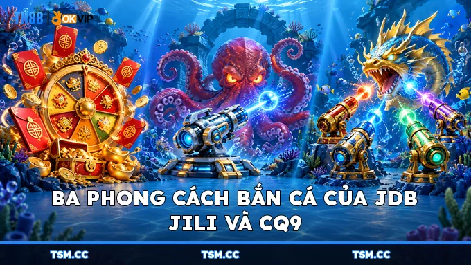 Ba phong cách bắn cá của JDB JILI và CQ9