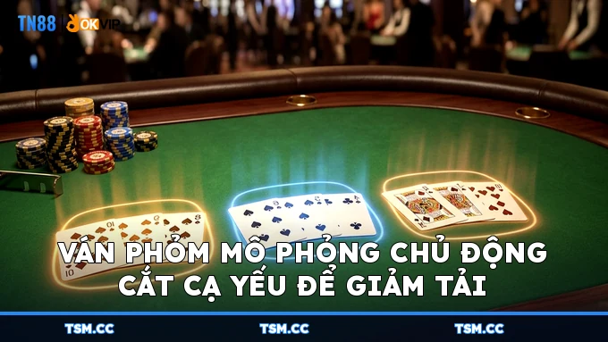 Ván Phỏm mô phỏng chủ động cắt cạ yếu để giảm tải