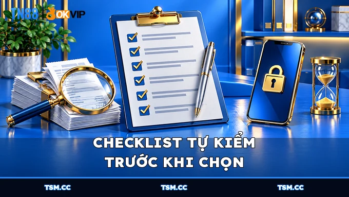 Checklist tự kiểm trước khi chọn