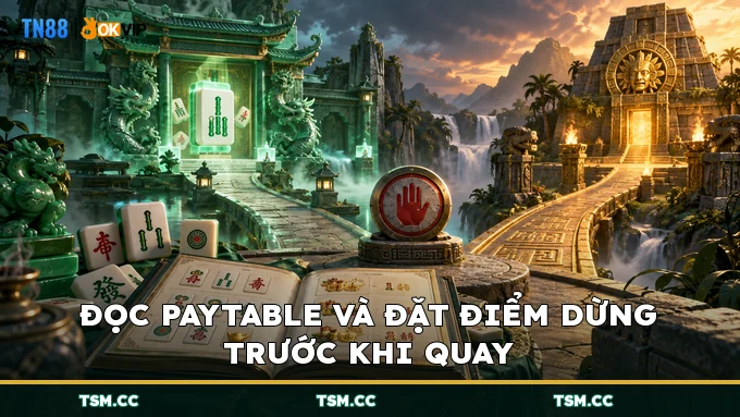 Đọc Paytable và đặt điểm dừng trước khi quay