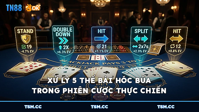 Xử lý 5 thế bài hóc búa trong phiên cược thực chiến