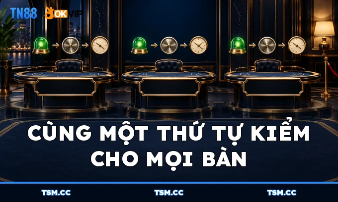 Cùng một thứ tự kiểm cho mọi bàn