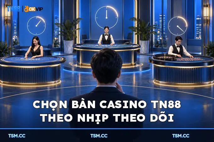 Chọn bàn Casino TN88 theo nhịp theo dõi