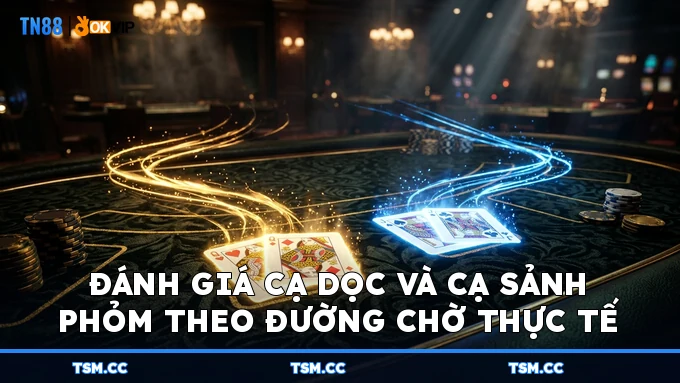 Đánh giá cạ dọc và cạ sảnh Phỏm theo đường chờ thực tế