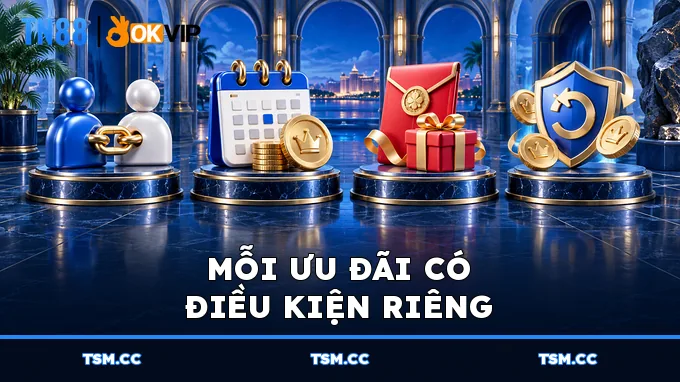 Mỗi ưu đãi có điều kiện riêng
